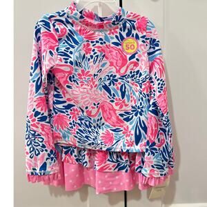 Cynthia Rowley 3-piece Flamingo Swimsuit